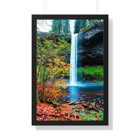 North Falls, Waterfalls, Oregon Waterfall Wall Art Design Poster Print Decor for - Picture 6 of 9